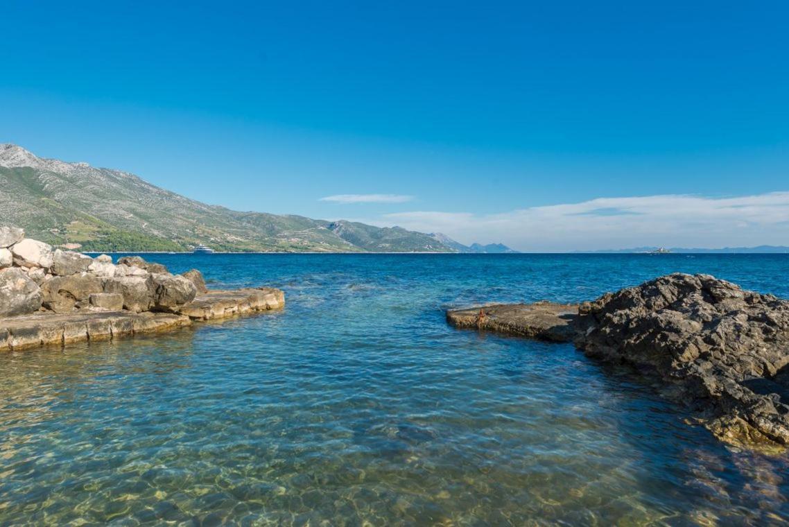 Luxury Beachfront Villa Mare With Private Pool At The Beach Orebic - Peljesac Exterior photo